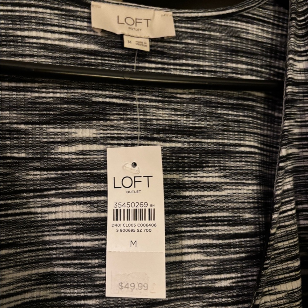 LOFT Monochrome Patterned Top